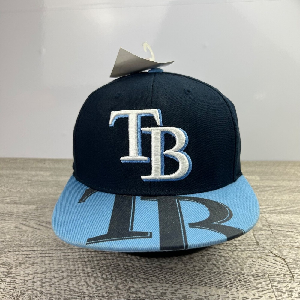 Vintage Tampa Bay Rays Hat Cap Snap Back Adjustable Blue MLB Adult BRAND NEW